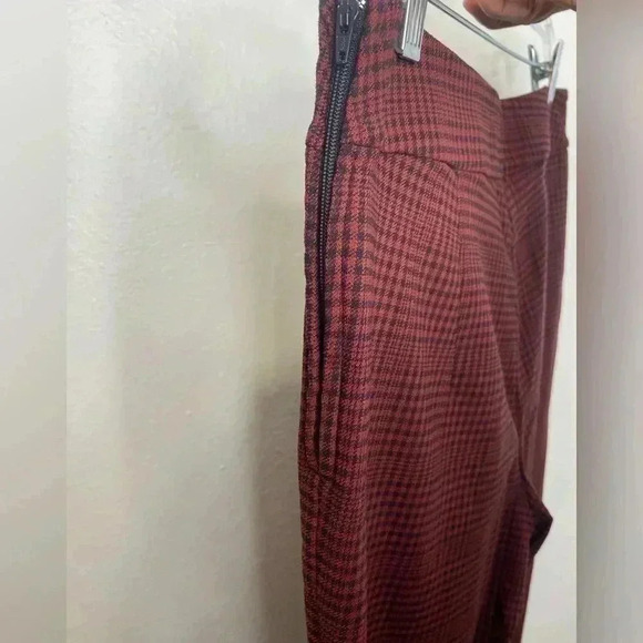 Worthington Slim Leg High Rise Plaid Pants - Picture 5 of 7